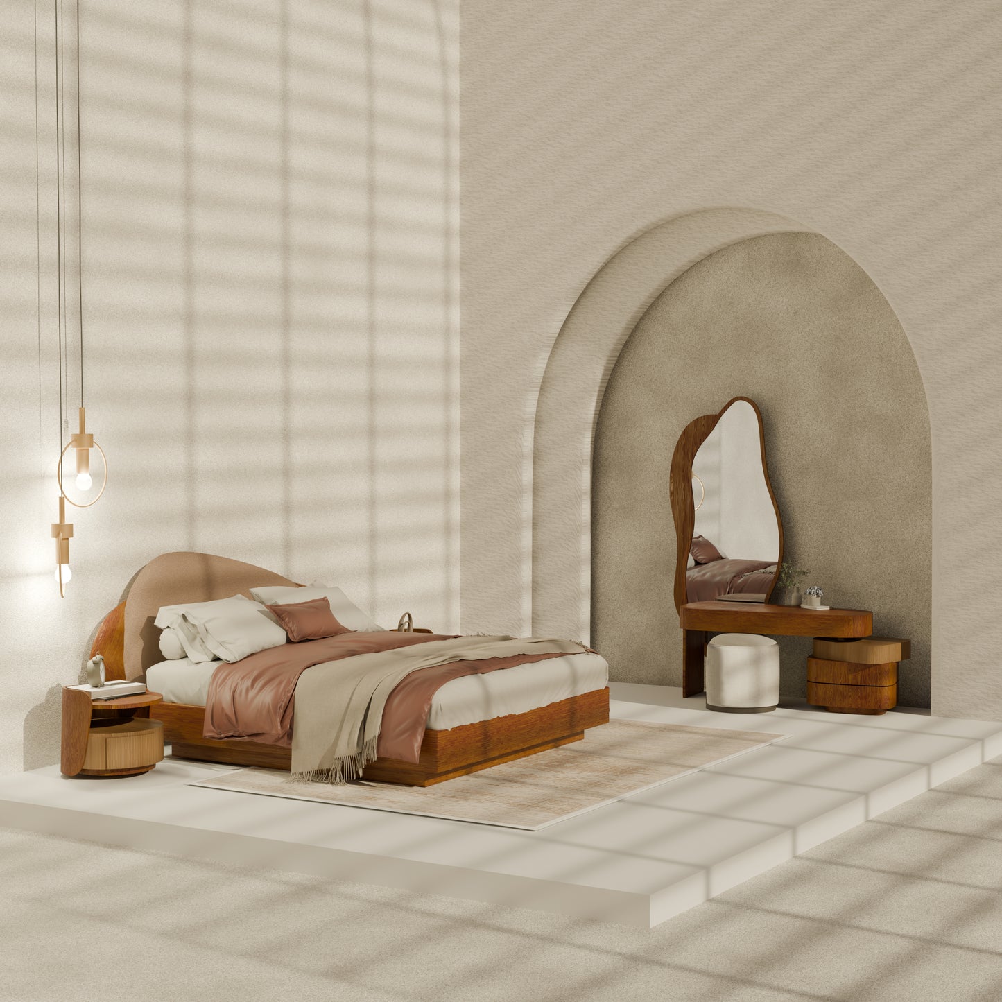 Jamila - Bed and 2 commode